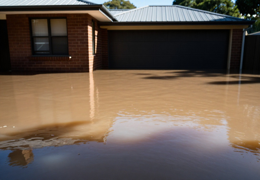 Before and after water damage repair in Constitution Hill